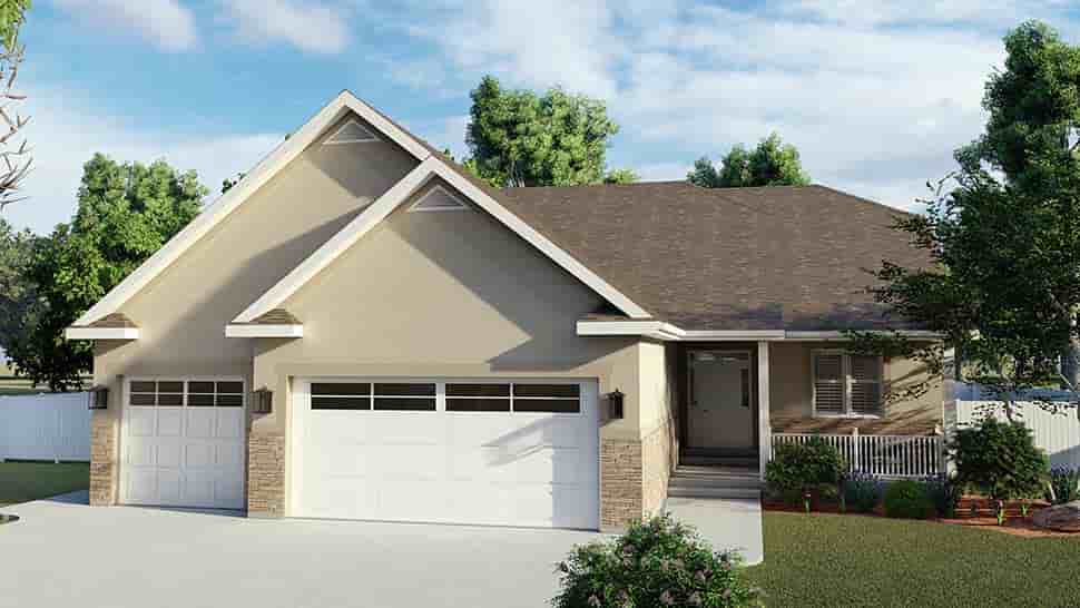 Traditional House Plan 50530 with 6 Beds, 4 Baths, 3 Car Garage Picture 3