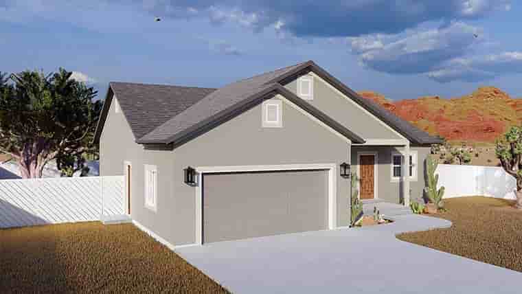 Ranch, Traditional House Plan 50534 with 5 Beds, 3 Baths, 2 Car Garage Picture 5
