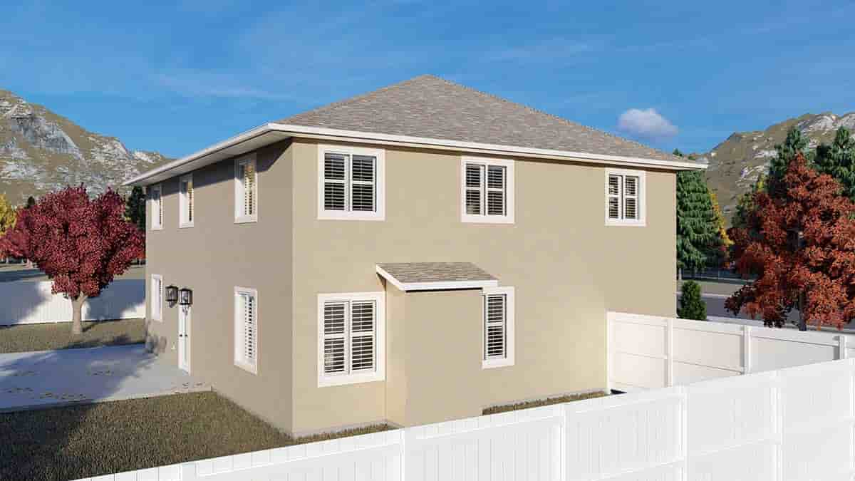 Traditional House Plan 50535 with 4 Beds, 2 Baths, 2 Car Garage Picture 2