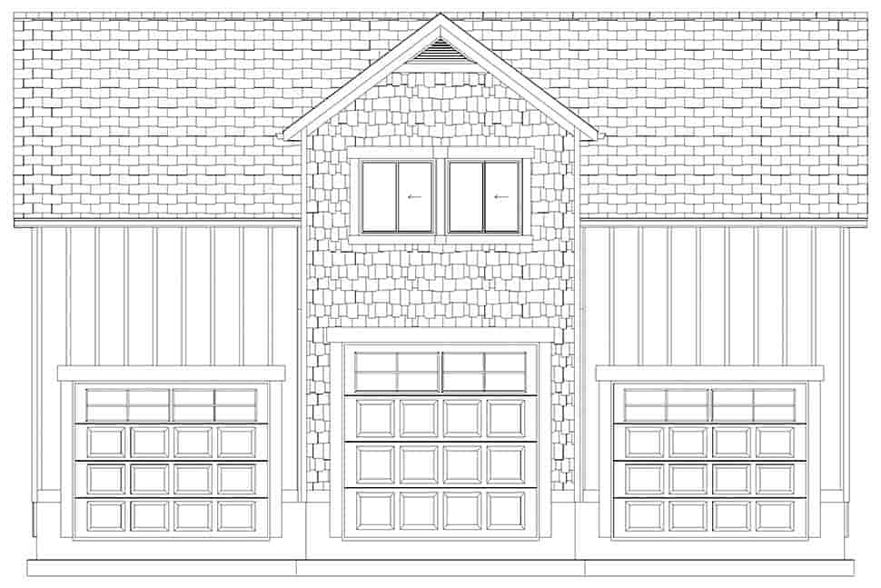 Country, Farmhouse, Traditional Garage-Living Plan 50539, 3 Car Garage Picture 13