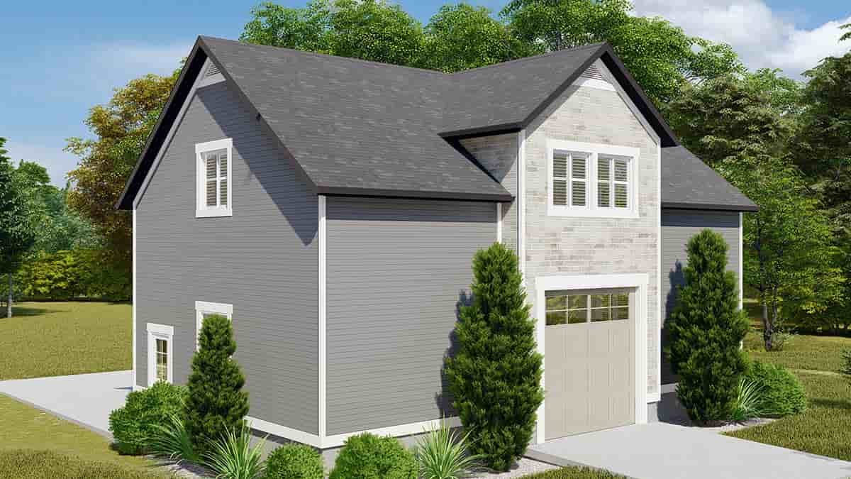 Country, Farmhouse, Traditional Garage-Living Plan 50539, 3 Car Garage Picture 2