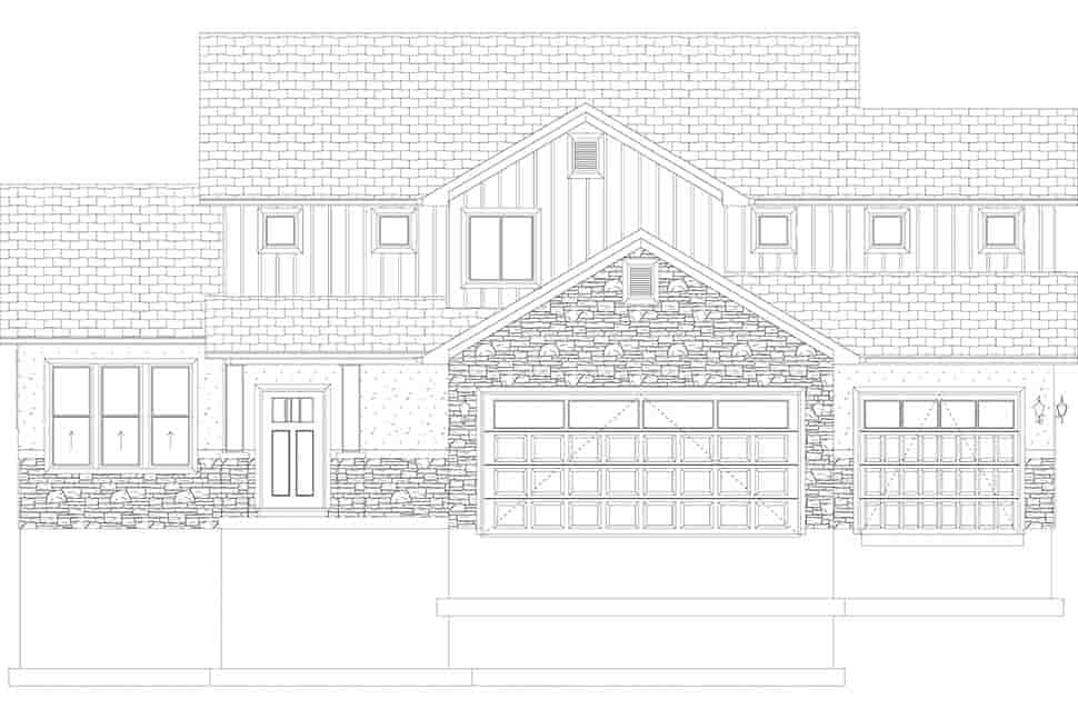 Craftsman, Traditional House Plan 50541 with 5 Beds, 4 Baths, 3 Car Garage Picture 25