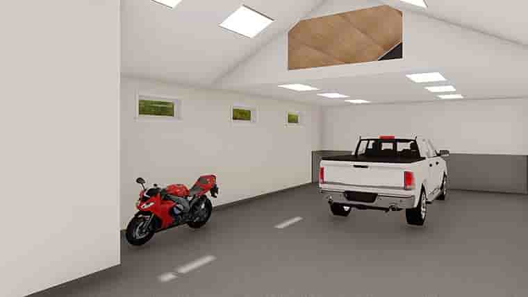 Traditional 4 Car Garage Plan 50542 Picture 5