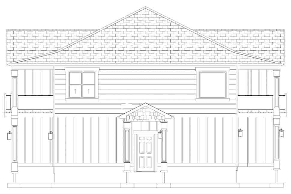 Country, Farmhouse, Traditional Garage-Living Plan 50546 with 1 Beds, 2 Baths, 3 Car Garage Picture 13