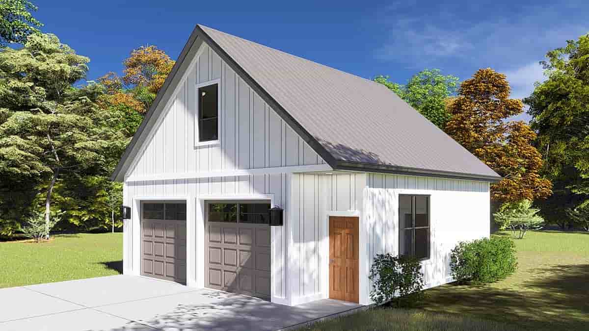 Country, Traditional 2 Car Garage Apartment Plan 50564 Picture 1
