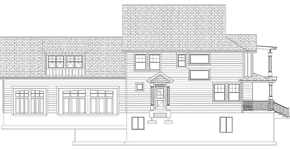 Cottage, Farmhouse, Traditional House Plan 50578 with 6 Beds, 4 Baths, 3 Car Garage Picture 47