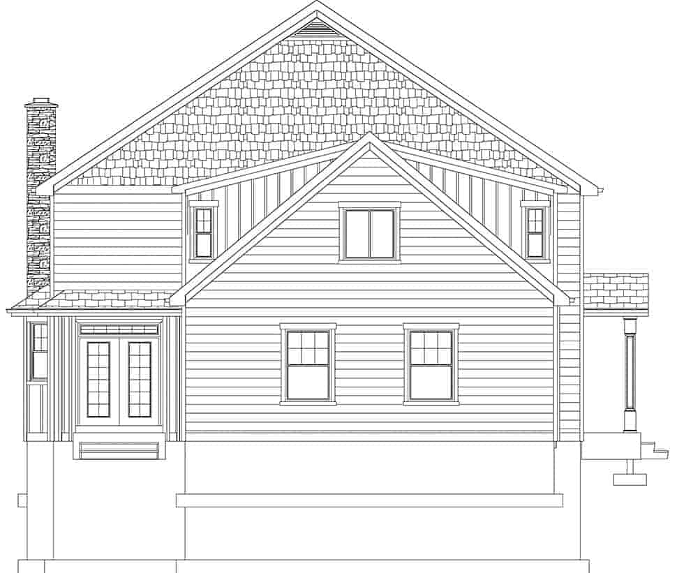 Cottage, Farmhouse, Traditional House Plan 50578 with 6 Beds, 4 Baths, 3 Car Garage Picture 48