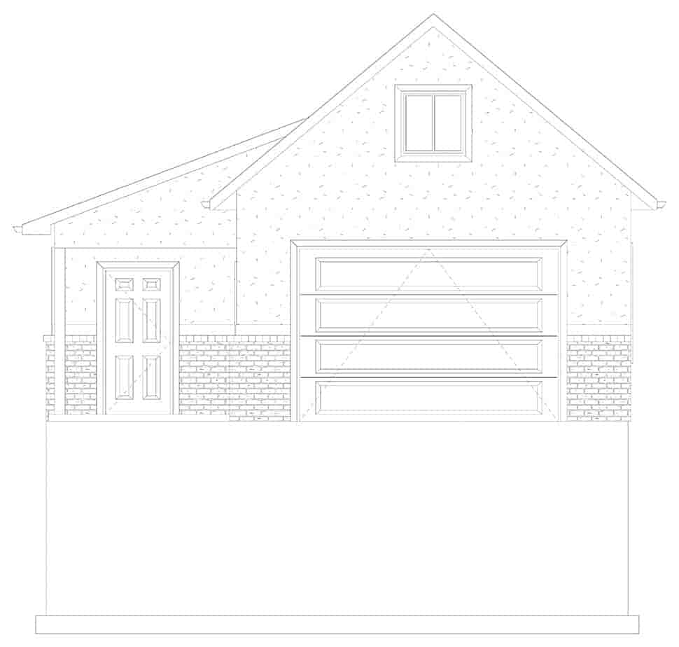 Country, Traditional 2 Car Garage Apartment Plan 50581 Picture 19