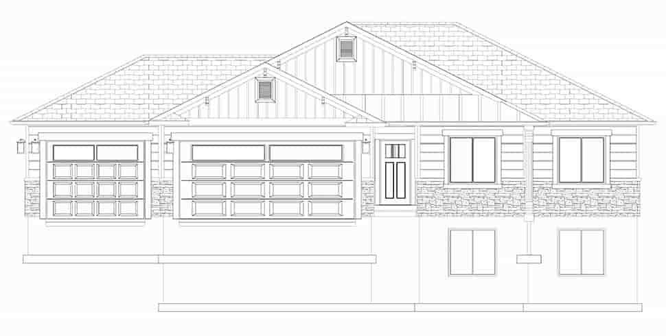 Craftsman, Traditional House Plan 50584 with 5 Beds, 3 Baths, 3 Car Garage Picture 40