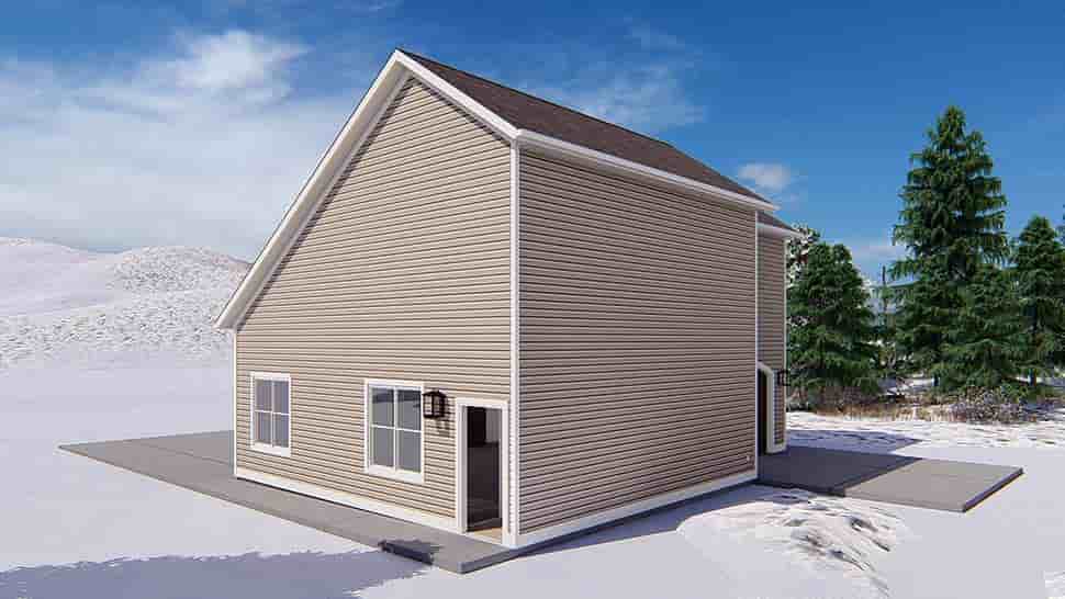 Country, Traditional 3 Car Garage Apartment Plan 50594 Picture 3