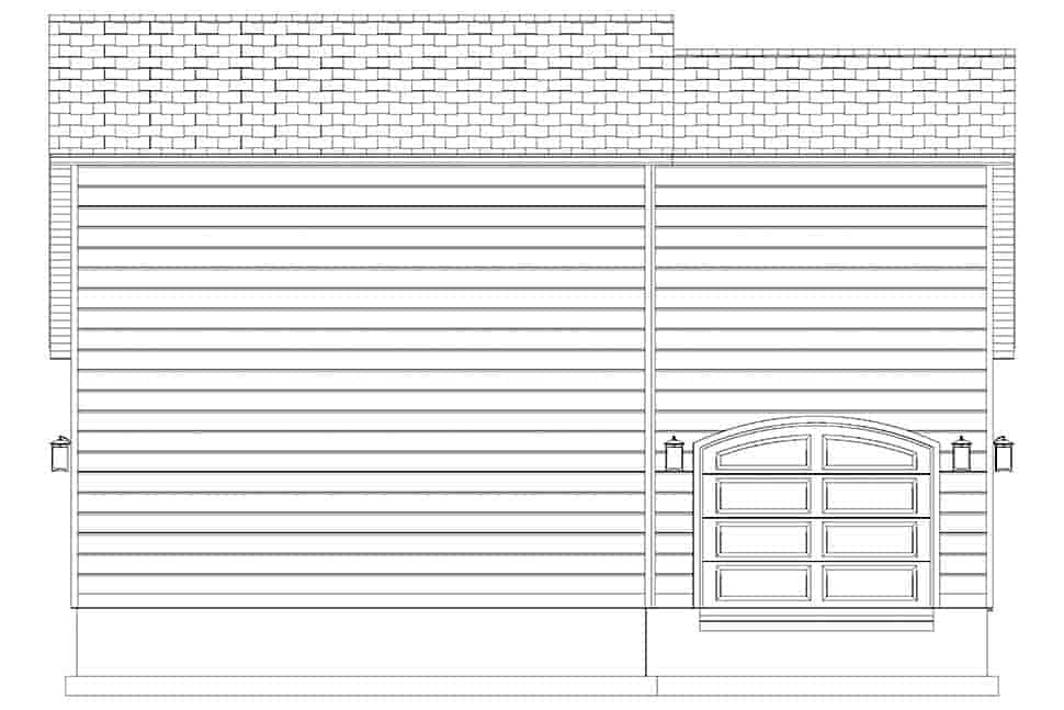 Country, Traditional 3 Car Garage Apartment Plan 50594 Picture 7