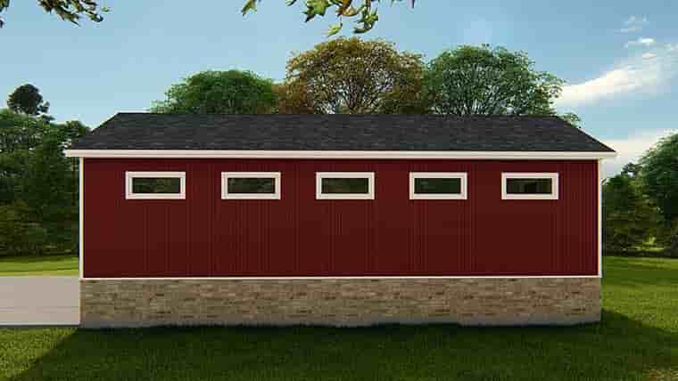 Country, Traditional 1 Car Garage Plan 50597, RV Storage Picture 5