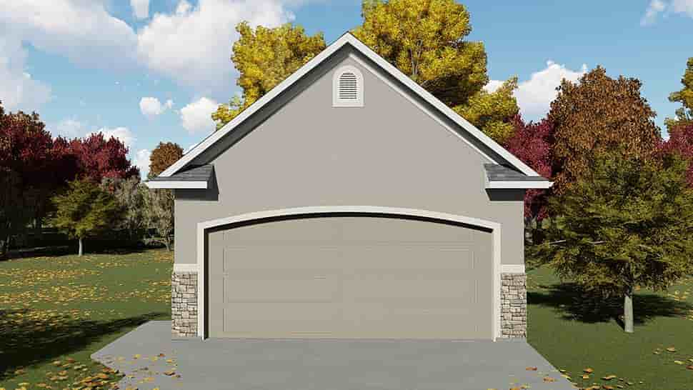 Traditional 2 Car Garage Plan 50598 Picture 3