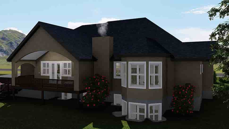 Ranch, Traditional House Plan 50599 with 4 Beds, 3 Baths, 3 Car Garage Picture 6