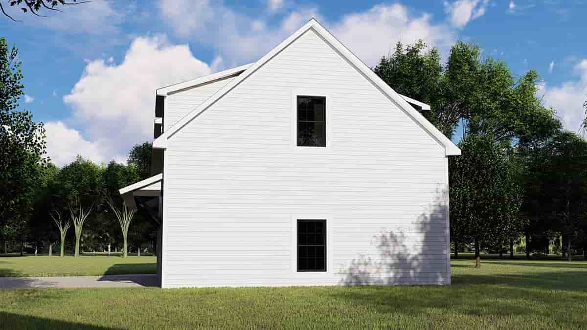 Colonial, Contemporary 3 Car Garage Apartment Plan 50707 with 1 Beds, 1 Baths Picture 1