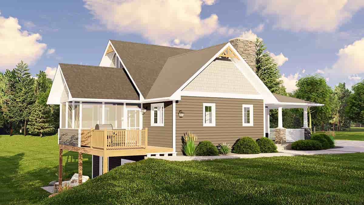 Country, Craftsman House Plan 50765 with 4 Beds, 3 Baths Picture 2