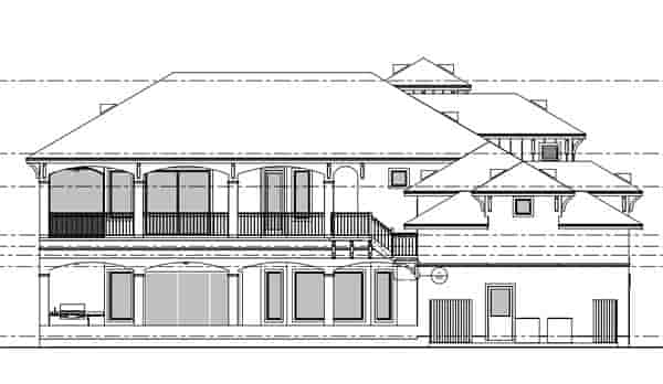 Coastal, Florida, Southern House Plan 51224 with 3 Beds, 5 Baths, 2 Car Garage Picture 2
