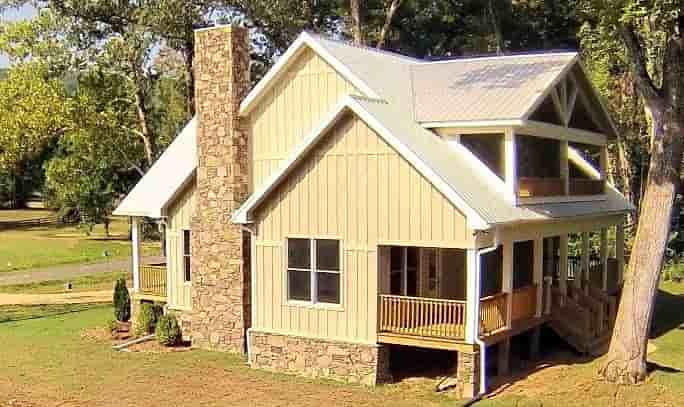Cabin, Country, Farmhouse House Plan 51411 with 3 Beds, 4 Baths Picture 2
