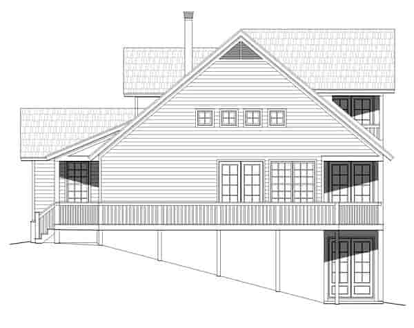 Cabin, Cottage, Country, Southern House Plan 51421 with 2 Beds, 2 Baths Picture 1