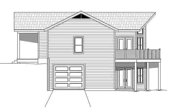 Cabin, Country House Plan 51460 with 3 Beds, 4 Baths, 1 Car Garage Picture 2