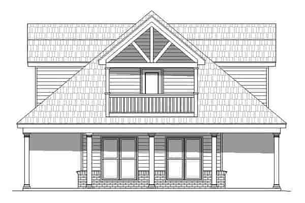 Country, Southern, Traditional House Plan 51511 with 1 Beds, 2 Baths Picture 2