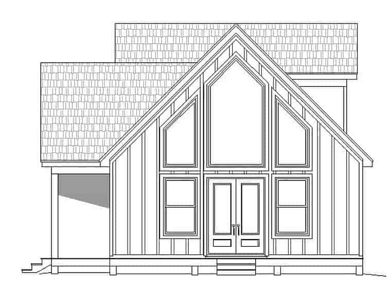 Contemporary, Traditional House Plan 51531 with 3 Beds, 2 Baths Picture 2