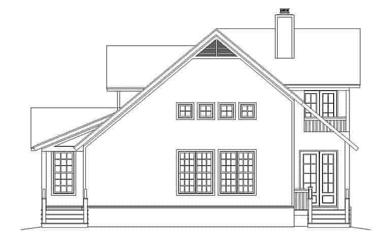 Cabin, Cottage, Country, Southern House Plan 51583 with 3 Beds, 3 Baths Picture 1