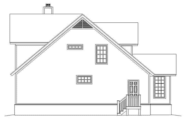 Cabin, Cottage, Country, Southern House Plan 51583 with 3 Beds, 3 Baths Picture 2