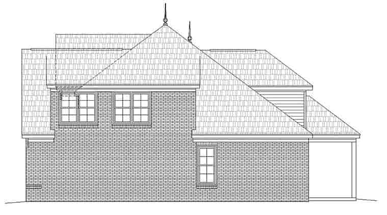 European, French Country House Plan 51586 with 4 Beds, 4 Baths, 2 Car Garage Picture 1