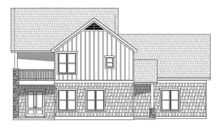 Colonial, Southern, Traditional House Plan 51599 with 3 Beds, 3 Baths, 2 Car Garage Picture 2