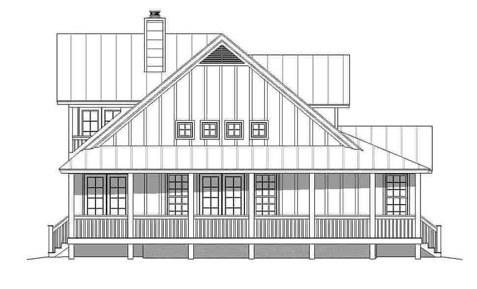 Country, Southern House Plan 51605 with 3 Beds, 3 Baths Picture 2