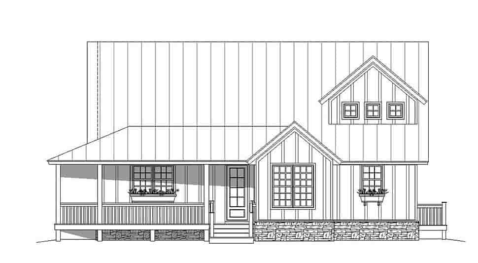 Country, Southern House Plan 51605 with 3 Beds, 3 Baths Picture 3