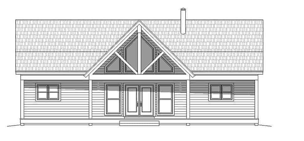 Contemporary, Country House Plan 51606 with 2 Beds, 2 Baths, 1 Car Garage Picture 3