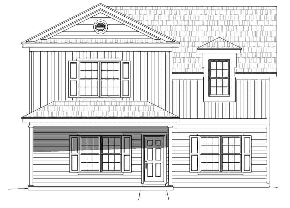 Traditional House Plan 51617 with 3 Beds, 3 Baths Picture 3