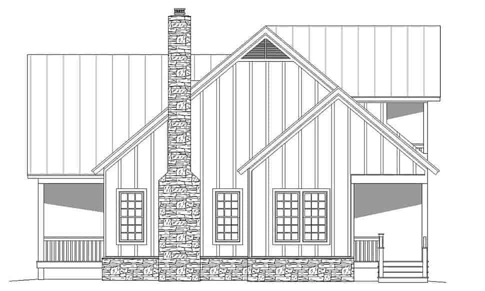 Country, Craftsman, Southern, Traditional House Plan 51619 with 2 Beds, 3 Baths Picture 1