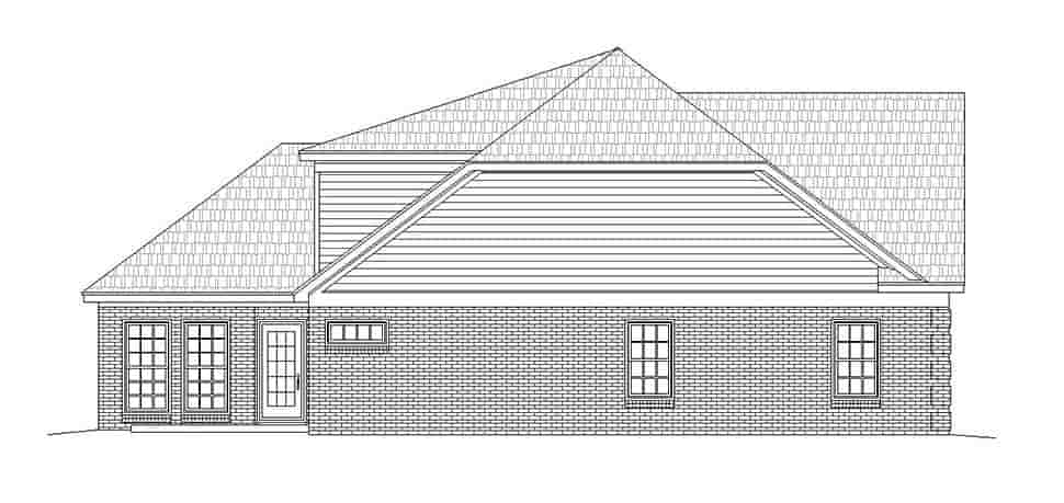 Traditional House Plan 51630 with 2 Beds, 4 Baths, 2 Car Garage Picture 2