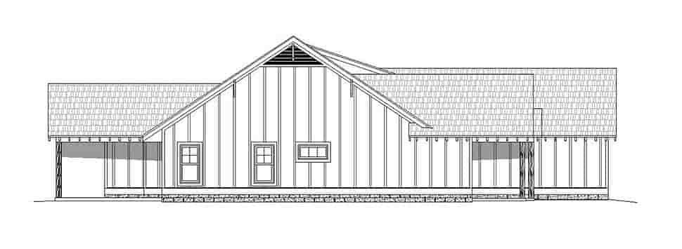 Country, Craftsman, Southern House Plan 51631 with 3 Beds, 3 Baths, 2 Car Garage Picture 2