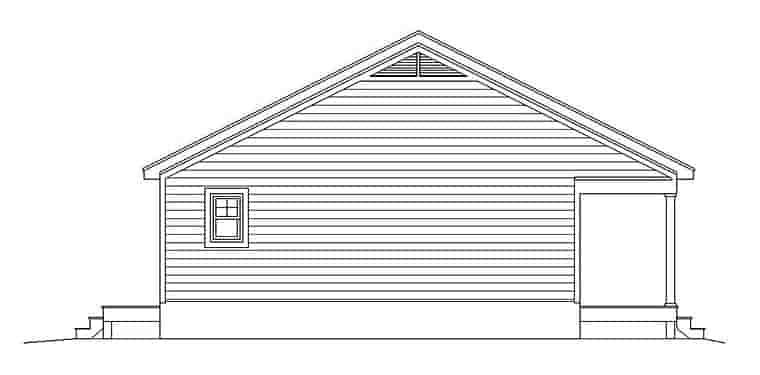 Cabin, Country, Southern, Traditional House Plan 51640 with 1 Beds, 1 Baths Picture 2