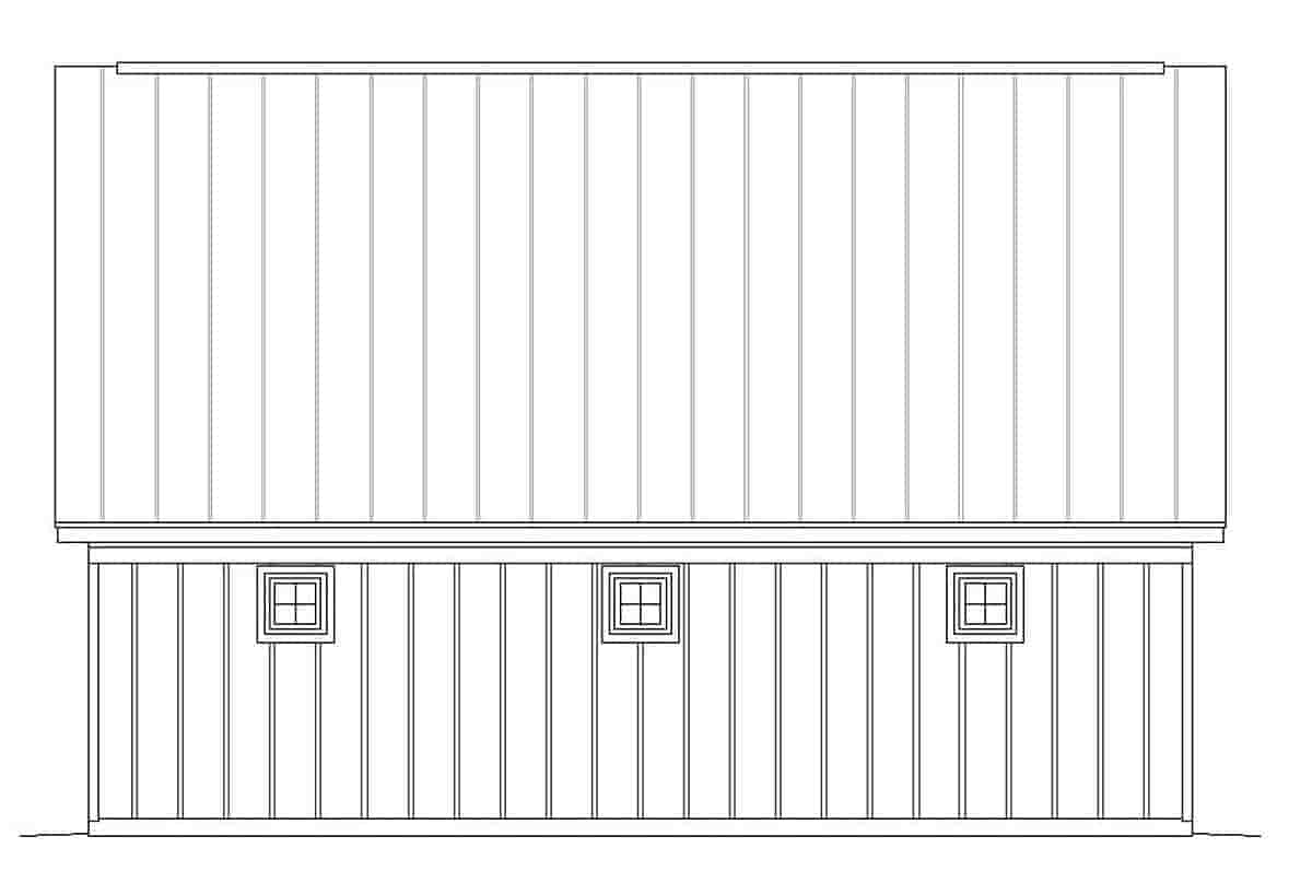 Bungalow, Country, Craftsman, Traditional 2 Car Garage Apartment Plan 51667 with 1 Beds, 1 Baths Picture 1
