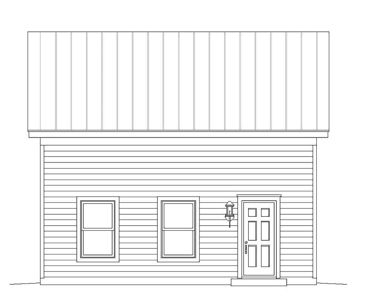 Cape Cod, Colonial, Cottage, Country, Farmhouse, Prairie, Ranch, Saltbox, Traditional, Tudor 2 Car Garage Plan 51669 Picture 2