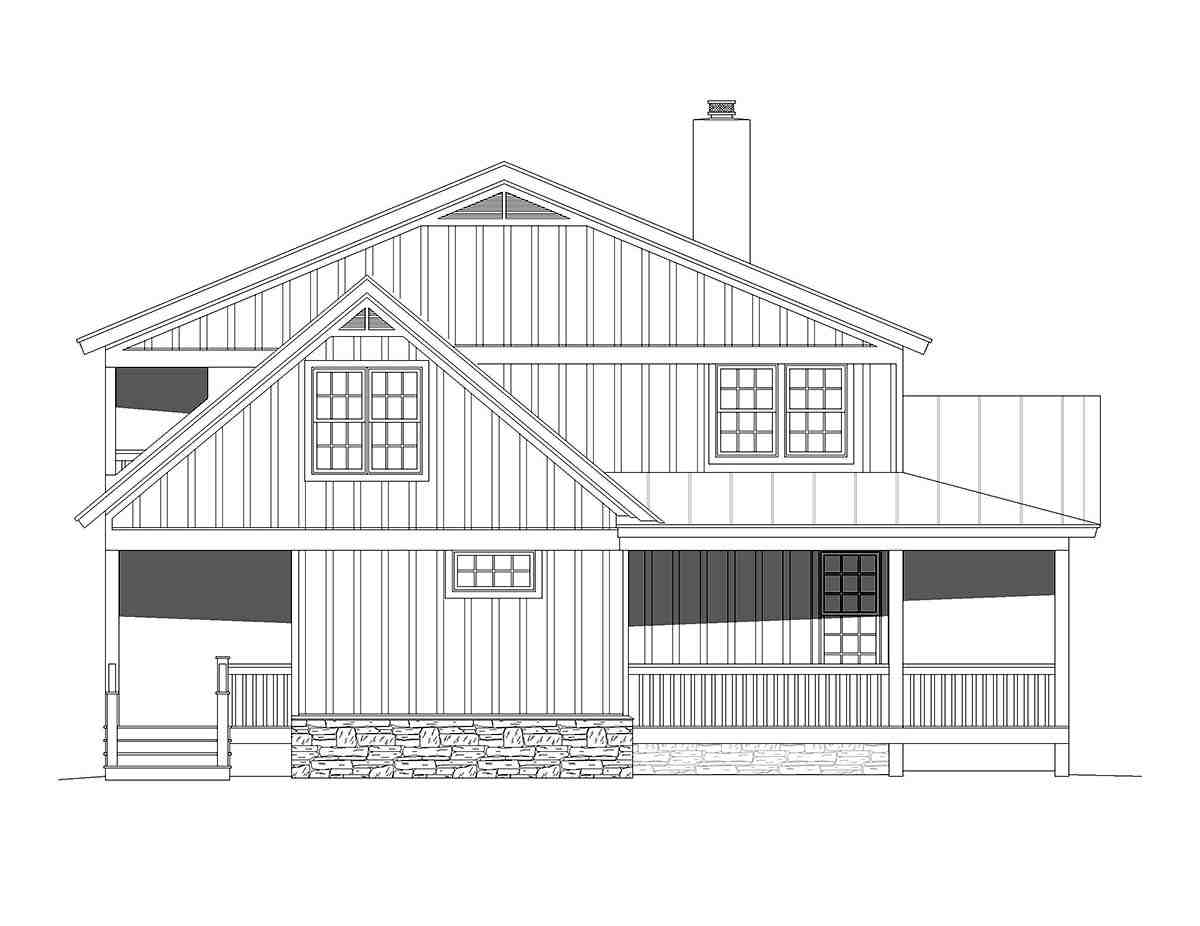 Country, Farmhouse, Traditional House Plan 51678 with 4 Beds, 3 Baths Picture 2