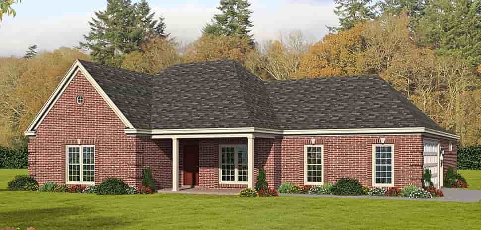 Country, Ranch, Traditional House Plan 51685 with 3 Beds, 3 Baths, 2 Car Garage Picture 4