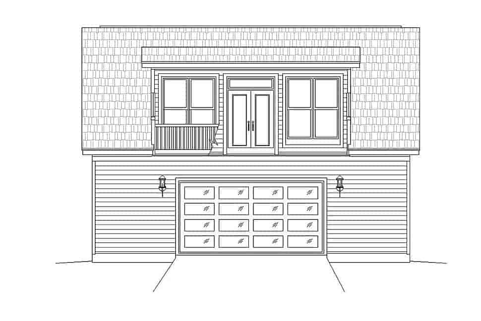 Coastal, Colonial, Country, Farmhouse, Traditional 3 Car Garage Plan 51692 Picture 3