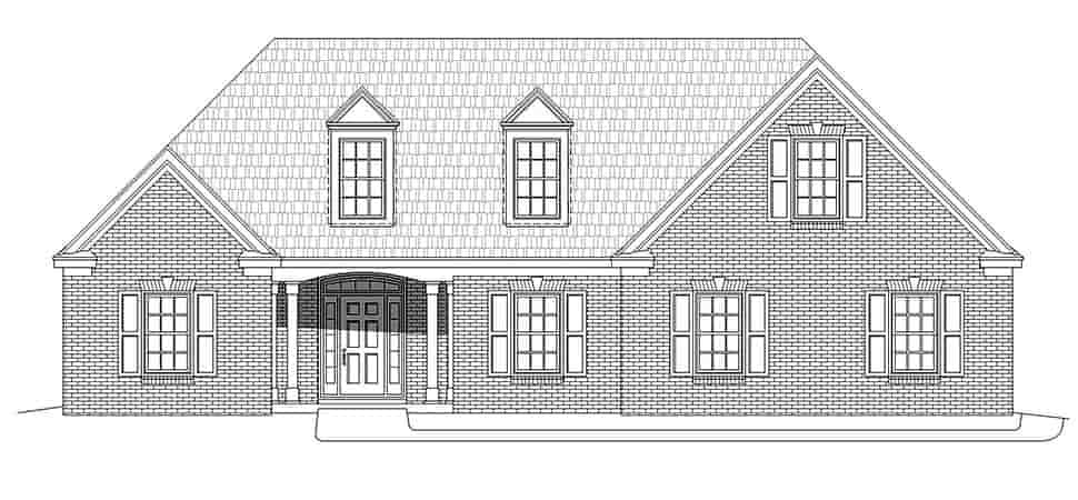 Bungalow, Colonial, Country, Craftsman, European, Farmhouse, French Country, Ranch, Traditional House Plan 51694 with 3 Beds, 3 Baths, 2 Car Garage Picture 3