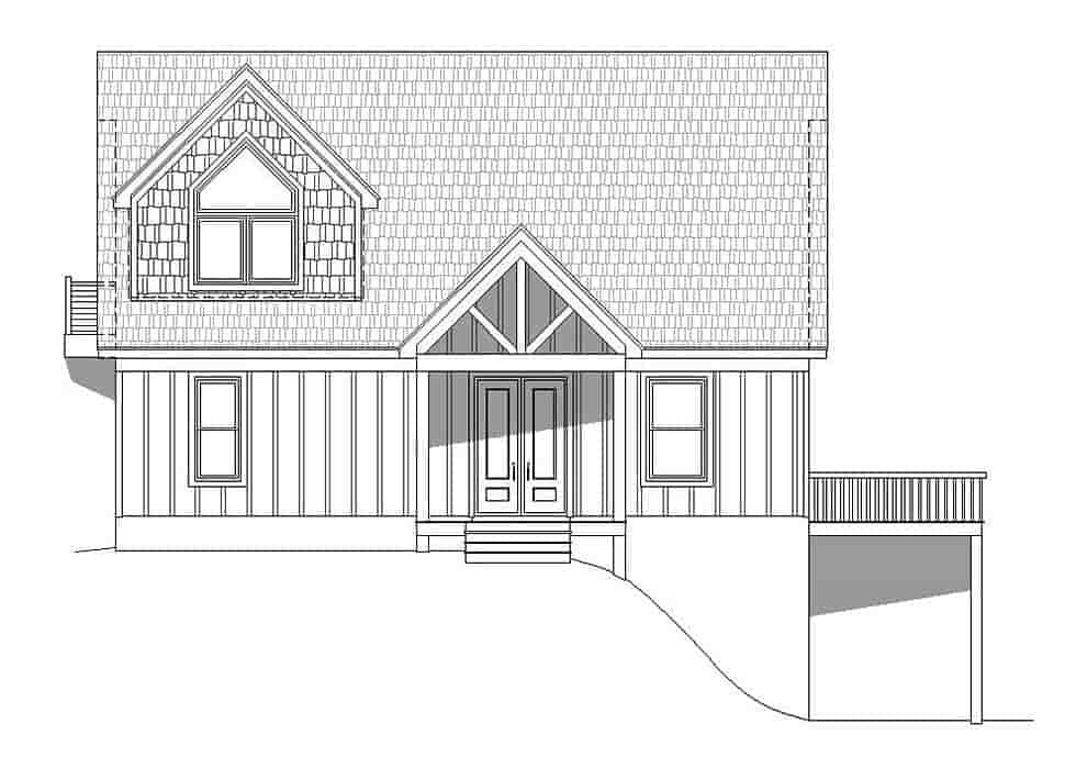 Contemporary, Country, Traditional House Plan 51697 with 3 Beds, 3 Baths Picture 3