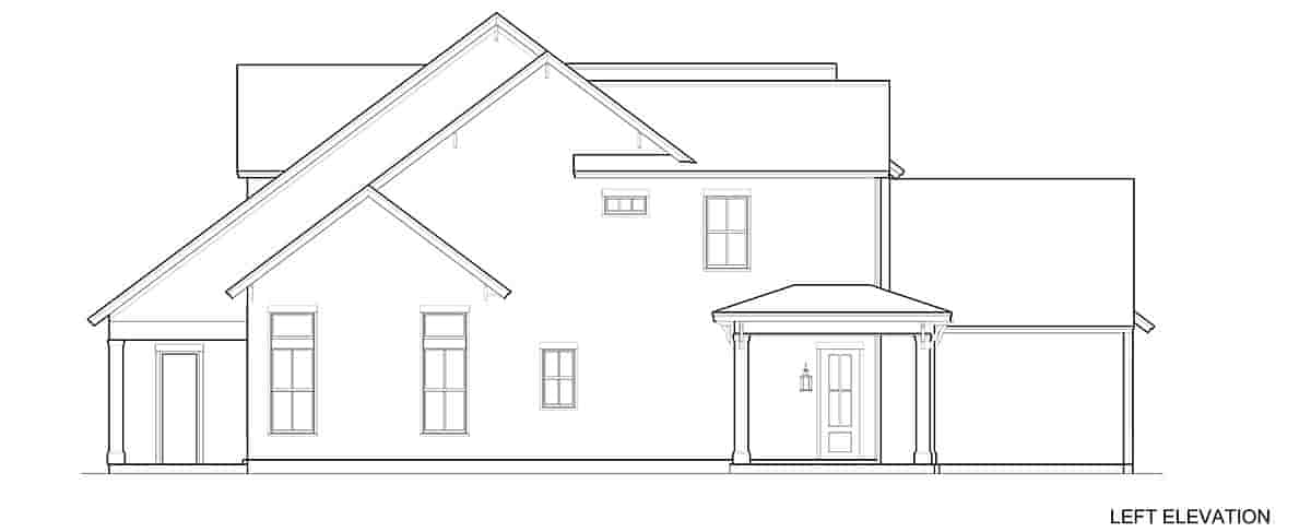 Bungalow, Coastal, Cottage, Country, Craftsman House Plan 51716 with 4 Beds, 4 Baths, 3 Car Garage Picture 2