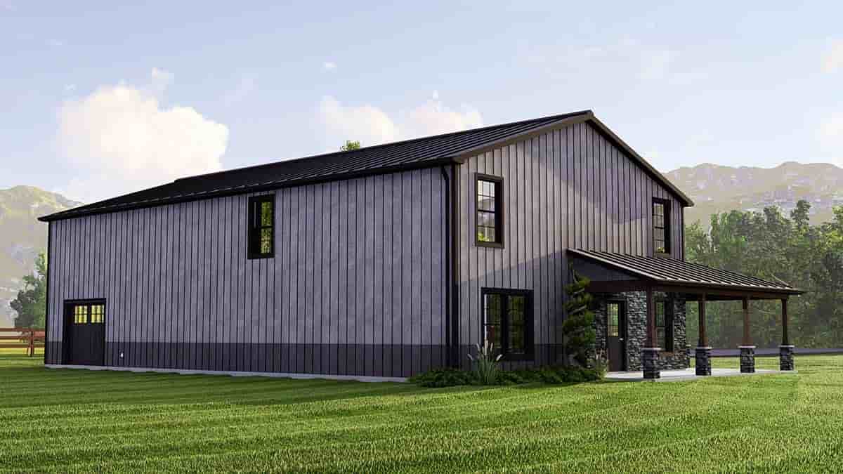 Country, Farmhouse, Traditional House Plan 51865 with 4 Beds, 3 Baths, 3 Car Garage Picture 2