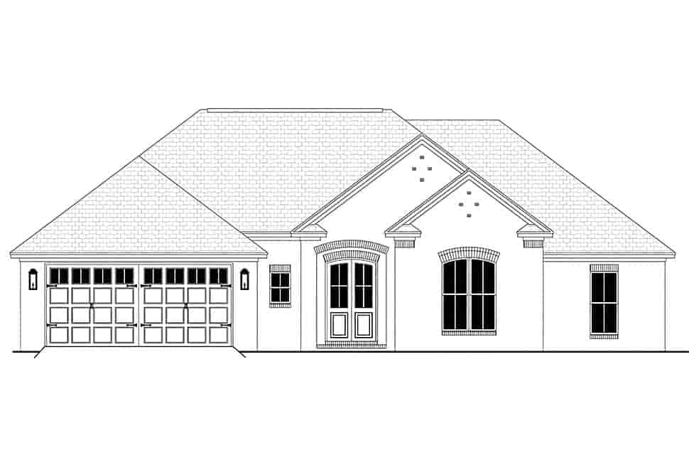 Country, European, Traditional House Plan 51904 with 4 Beds, 2 Baths, 2 Car Garage Picture 3
