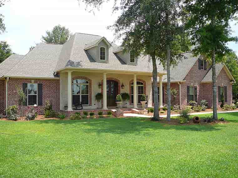 European, French Country House Plan 51952 with 4 Beds, 4 Baths, 2 Car Garage Picture 1