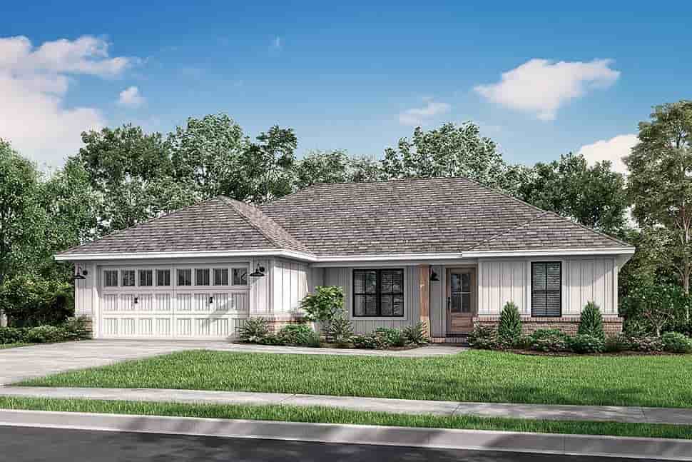Country, Ranch, Traditional House Plan 51980 with 3 Beds, 2 Baths, 2 Car Garage Picture 15